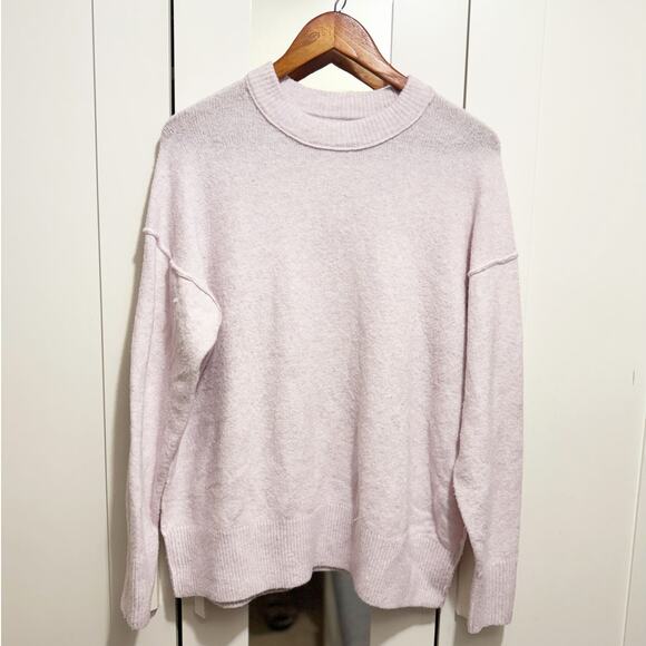 Aerie Oversized Mock Neck Sweater Women’s XS Soft Cozy Knit Pullover - Picture 3 of 13